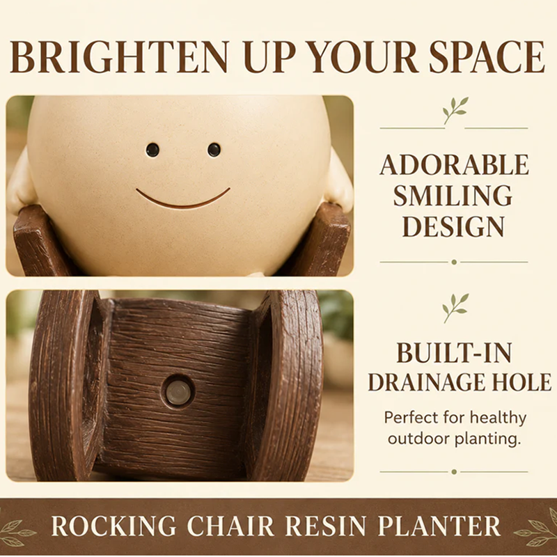 Creative Wobbly Mini Smiley Face Flowerpot