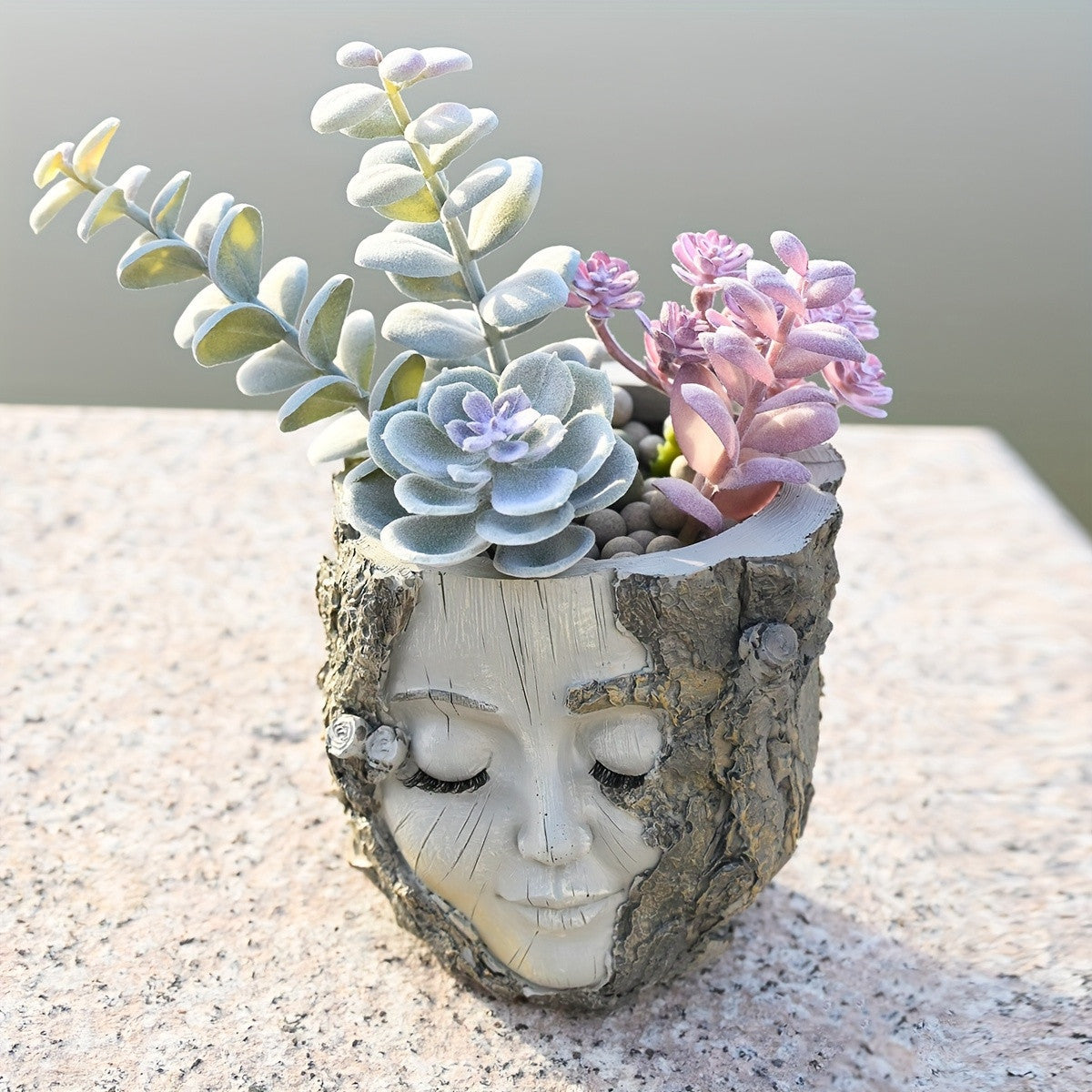 Goddess Face Planter: Creative Outdoor Garden Decor