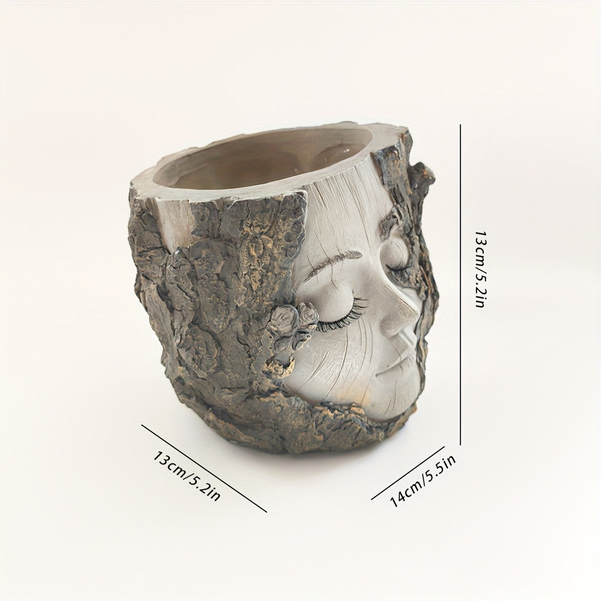 Goddess Face Planter: Creative Outdoor Garden Decor