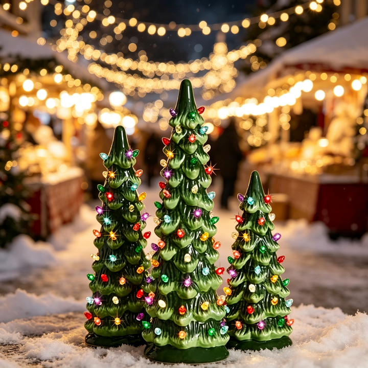 Light-up Christmas tree ornaments