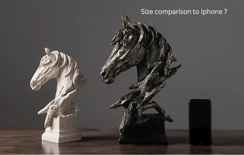 Equinox Grace – Modern Horse Head Sculpture