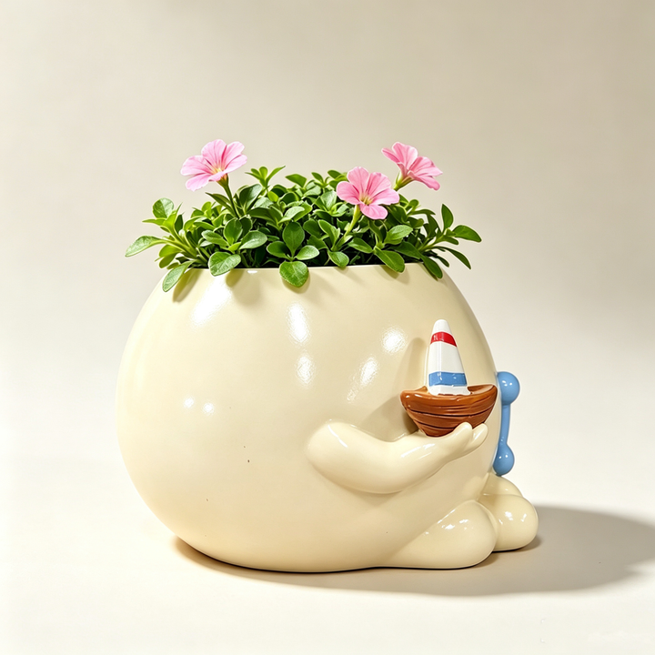 Fun resin succulent planter