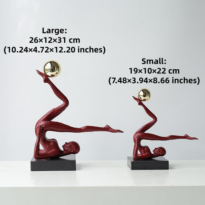 The Equilibrium - Handstand Figure Sculpture in Cast Iron