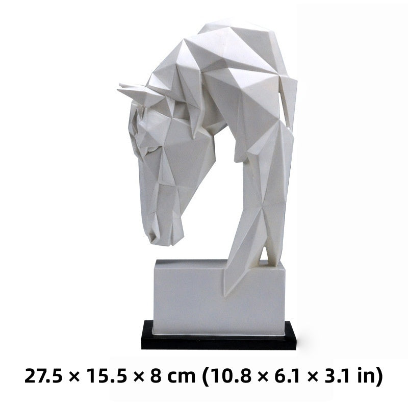 GeoStallion – Abstract Horse Head Sculpture