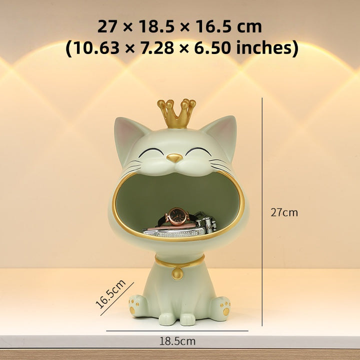 Big Mouth Cat Key Storage Decoration