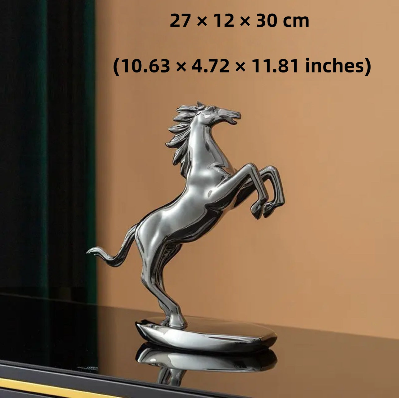 Equestrian Elegance - Copper Horse Sculpture