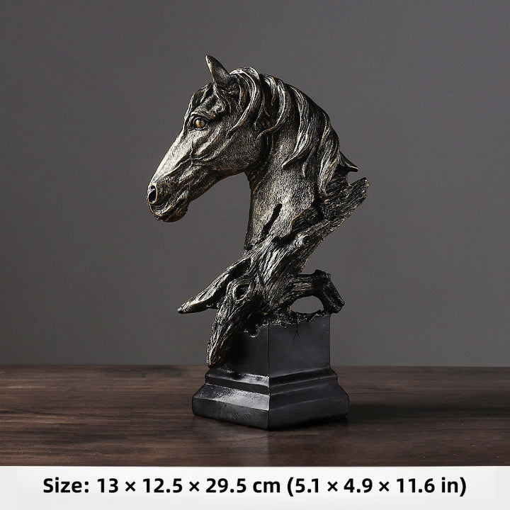 Equinox Grace – Modern Horse Head Sculpture