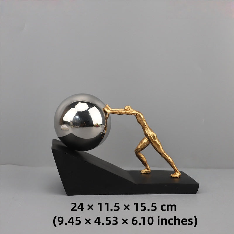 Sisyphus Figure Desk Sculpture