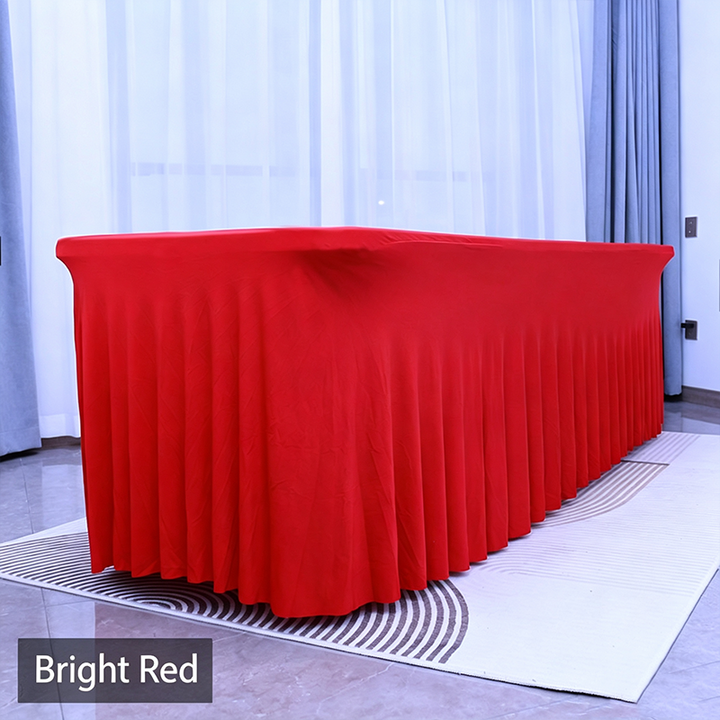 Stretch table cover: dust-proof and durable—an ideal choice for parties