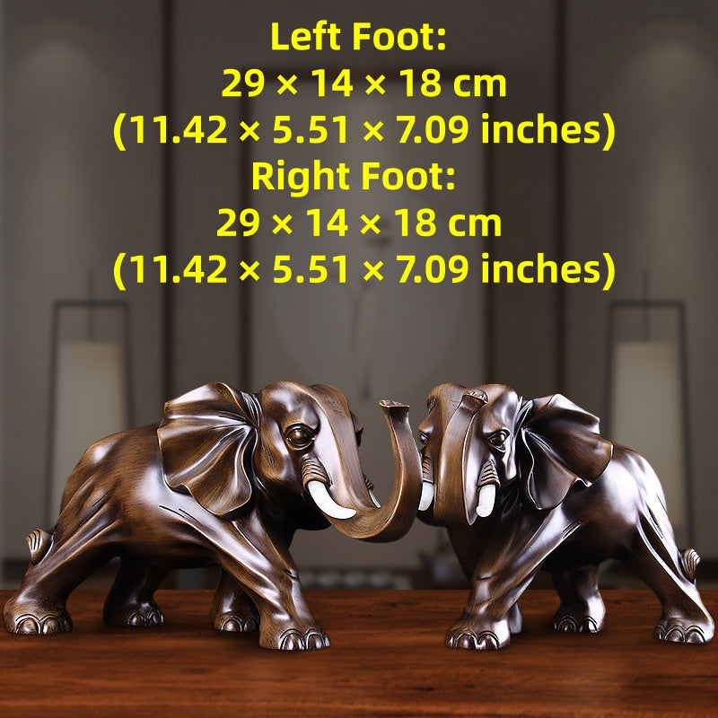 Elephant ornaments symbolize good luck.
