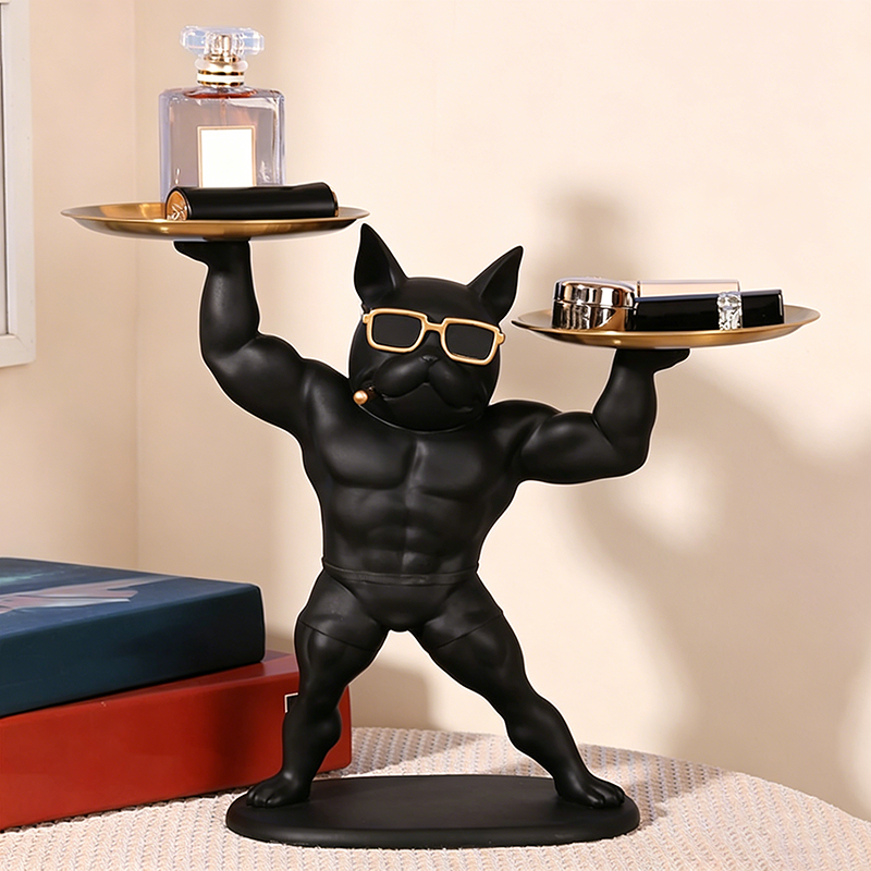 Buff French Bulldog Butler Tray