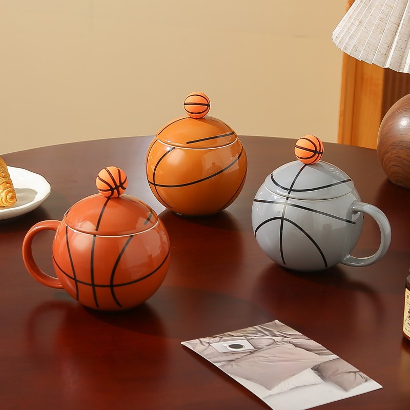 Basketball-Themed Mug — Sports Memorabilia