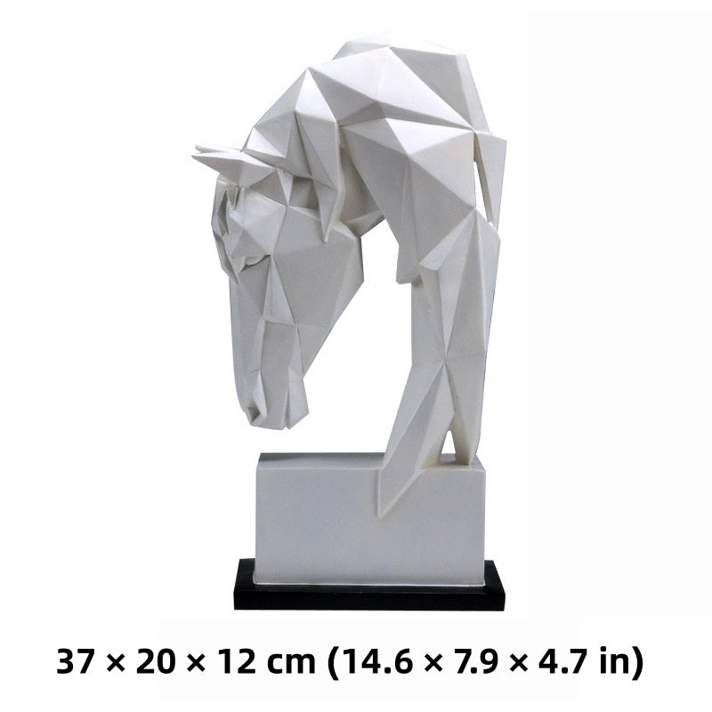 GeoStallion – Abstract Horse Head Sculpture