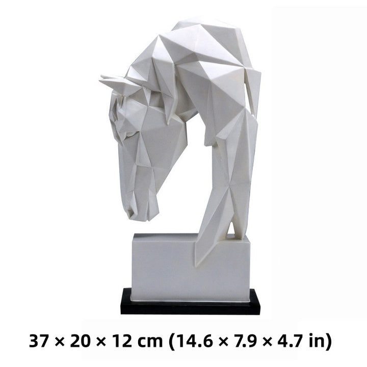 GeoStallion – Abstract Horse Head Sculpture