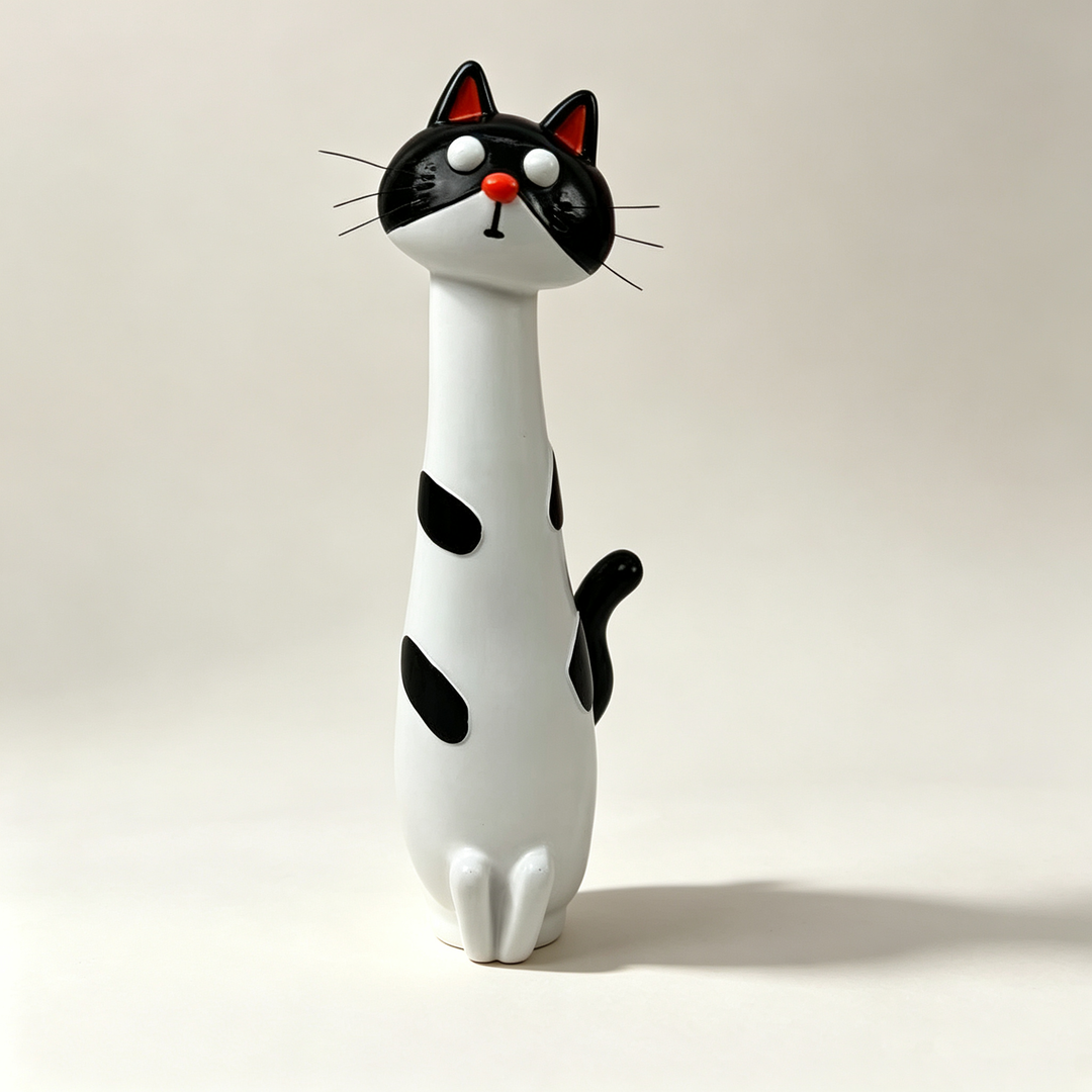 Playful Handmade Resin Cat and Dog Shaped Vases