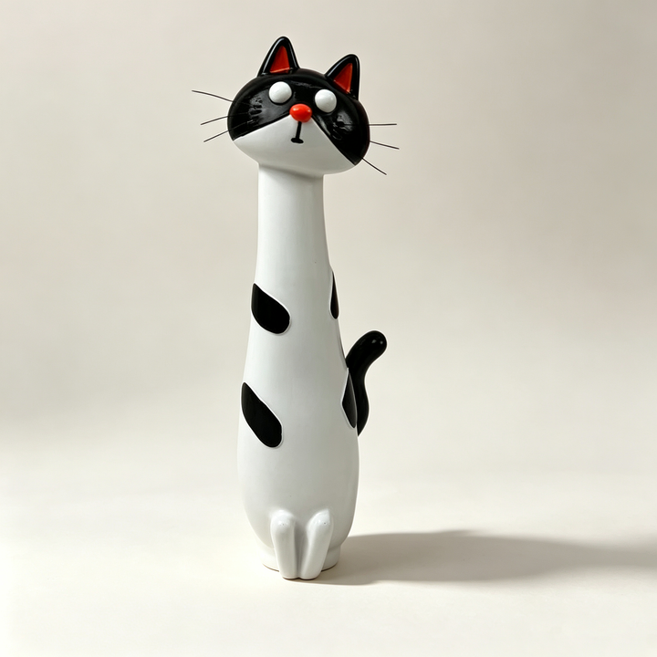 Playful Handmade Resin Cat and Dog Shaped Vases