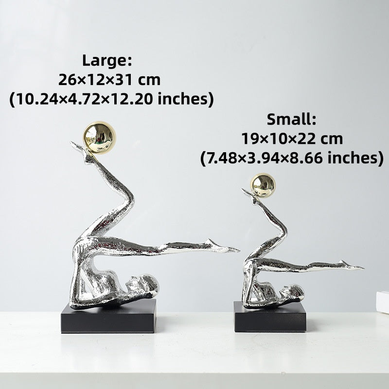 The Equilibrium - Handstand Figure Sculpture in Cast Iron