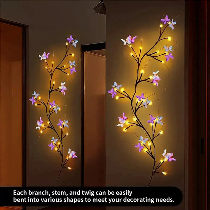 Bendable decorative LED string lights (branch/vine style)