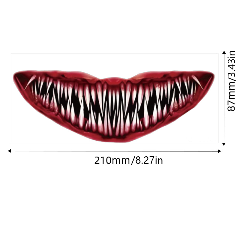 Spooky Waterproof "Big Mouth" Party Makeup Stickers