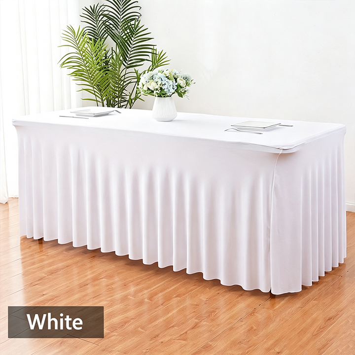 Stretch table cover: dust-proof and durable—an ideal choice for parties