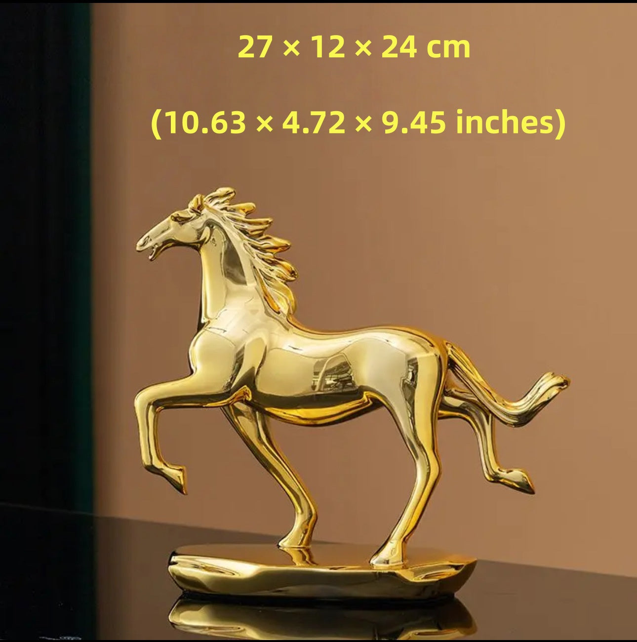 Equestrian Elegance - Copper Horse Sculpture