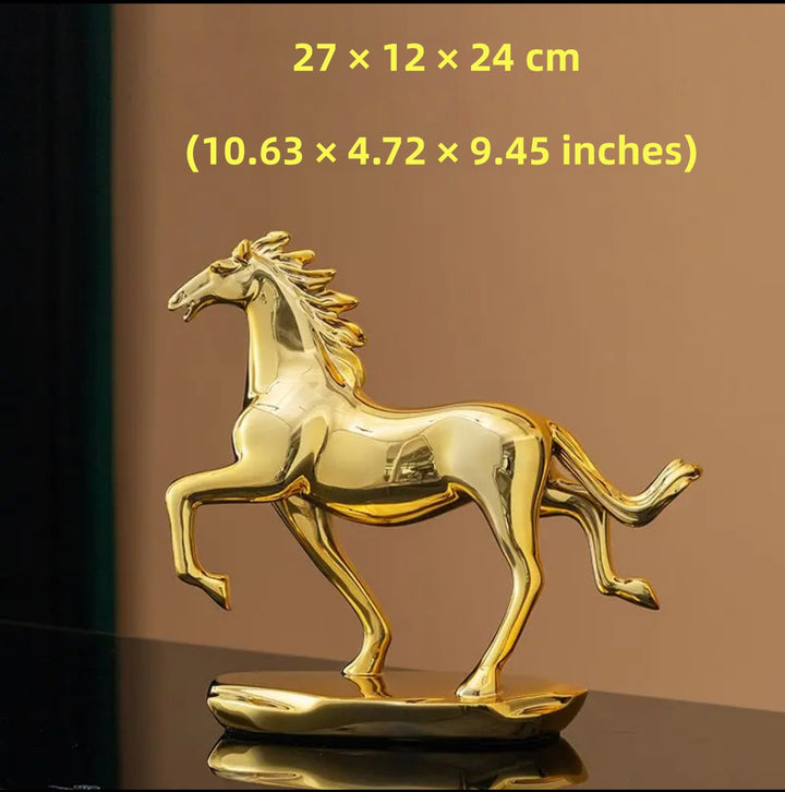 Equestrian Elegance - Copper Horse Sculpture