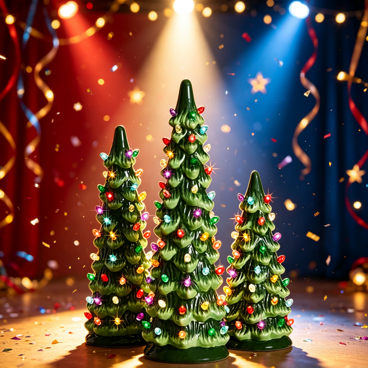 Light-up Christmas tree ornaments