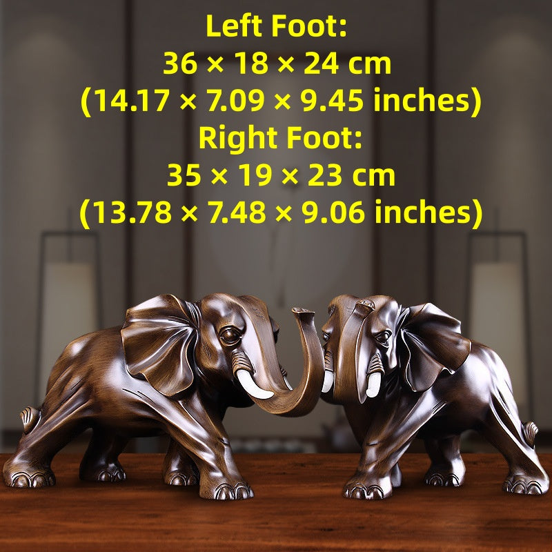Elephant ornaments symbolize good luck.