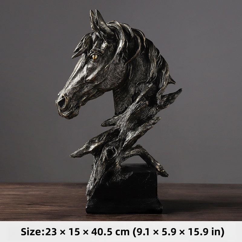 Equinox Grace – Modern Horse Head Sculpture