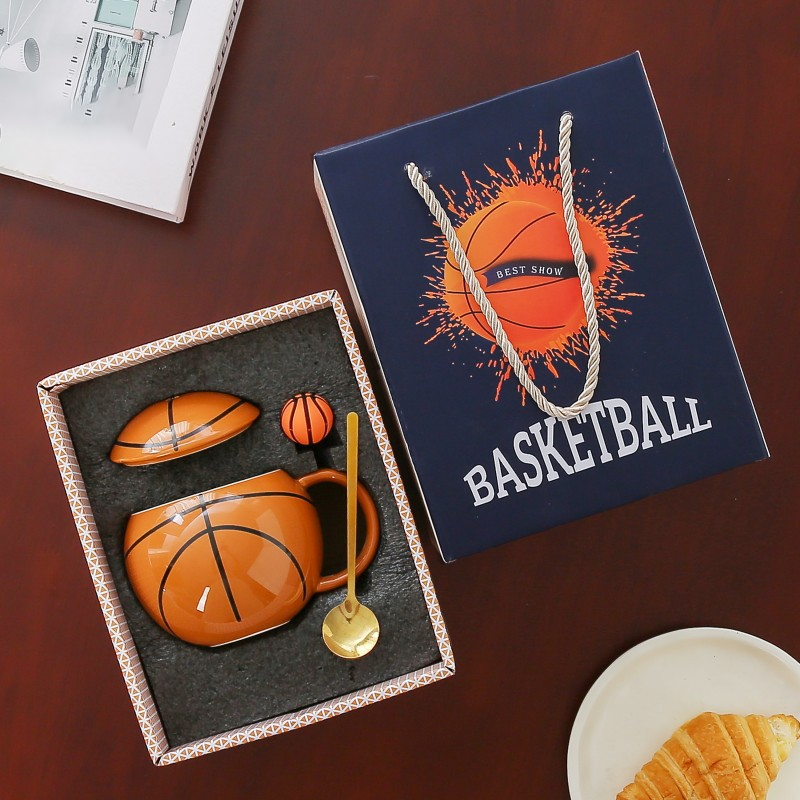 Basketball-Themed Mug — Sports Memorabilia