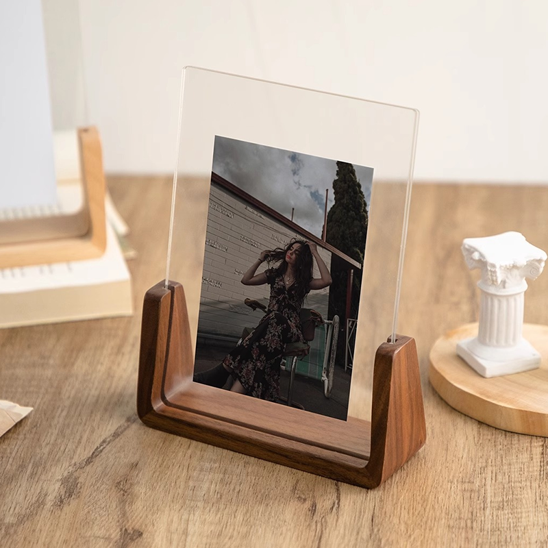 Acrylic and Walnut Gift Photo Frame