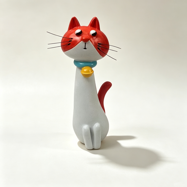 Playful Handmade Resin Cat and Dog Shaped Vases