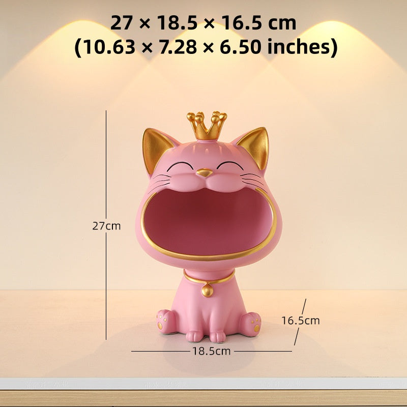 Big Mouth Cat Key Storage Decoration