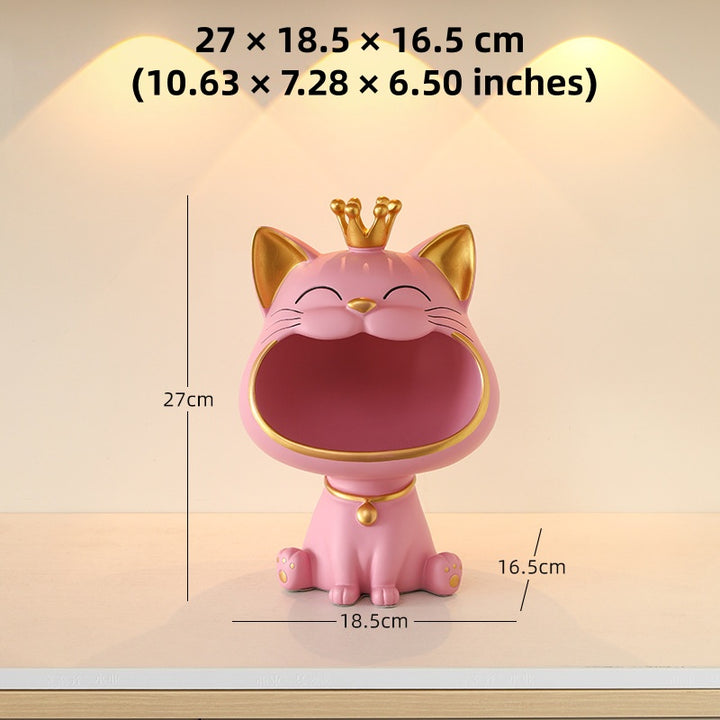 Big Mouth Cat Key Storage Decoration