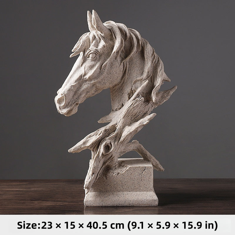 Equinox Grace – Modern Horse Head Sculpture