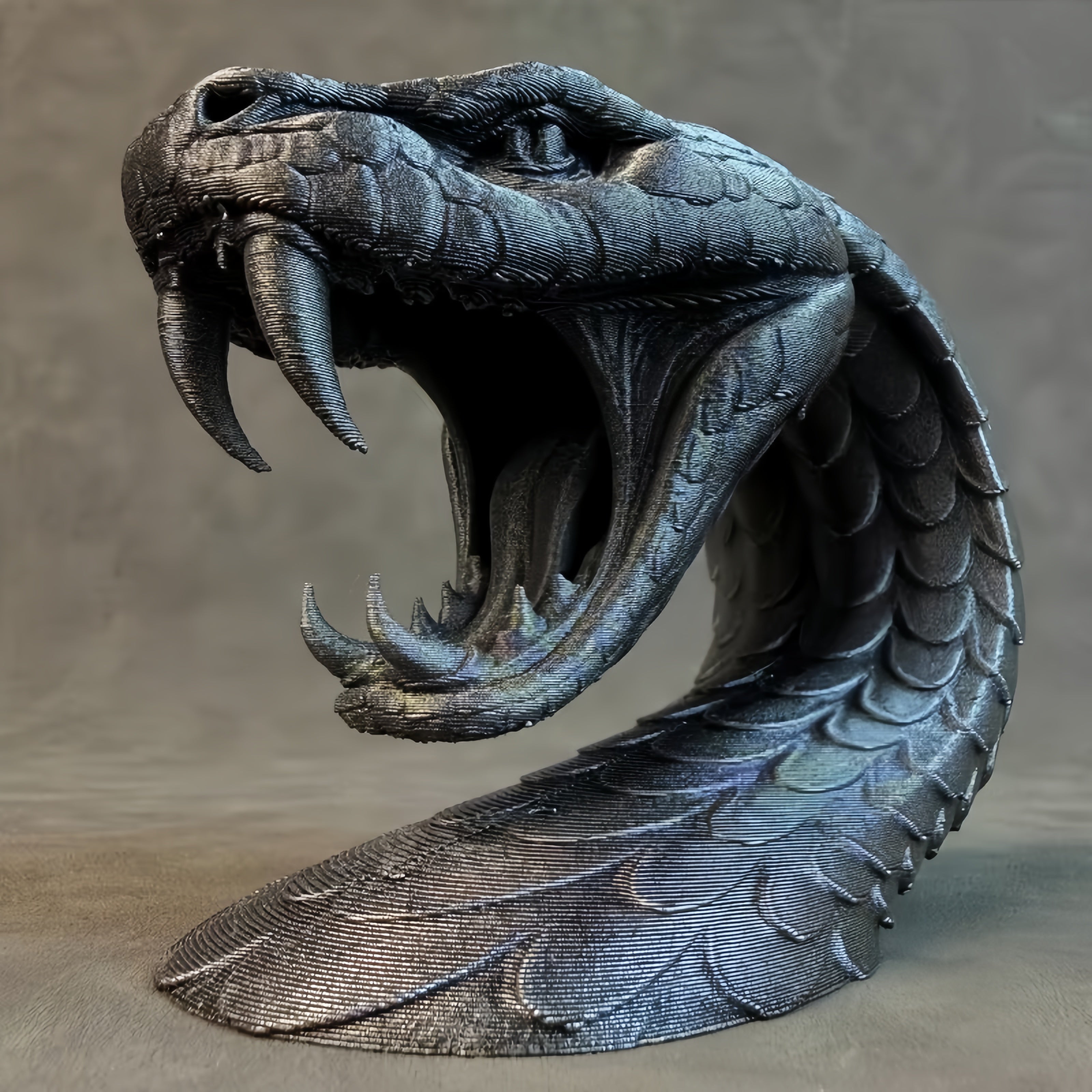 Serpent Head Sculpture