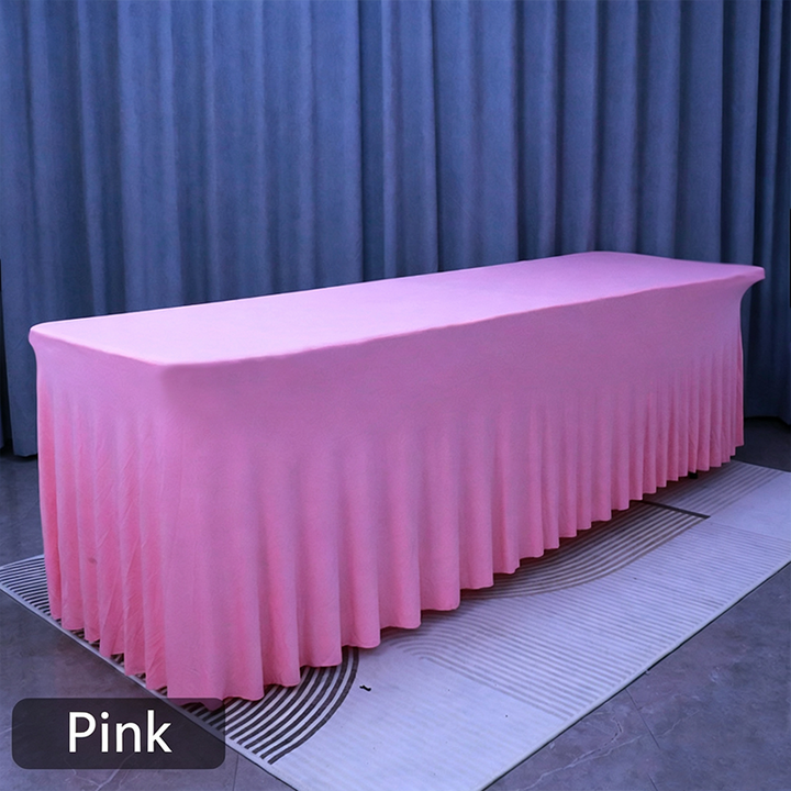 Stretch table cover: dust-proof and durable—an ideal choice for parties