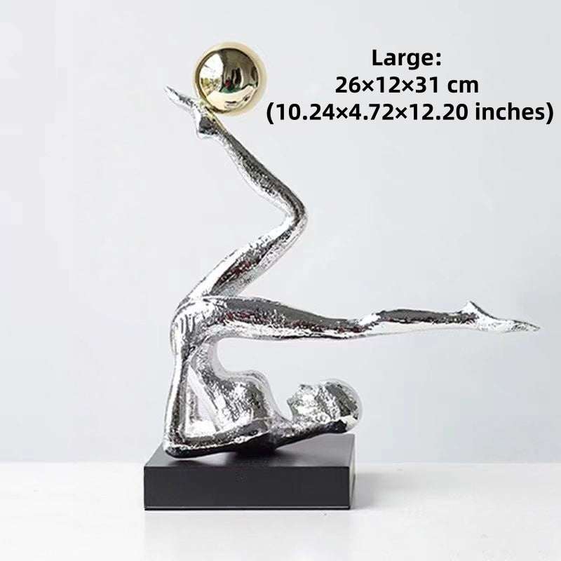 The Equilibrium - Handstand Figure Sculpture in Cast Iron