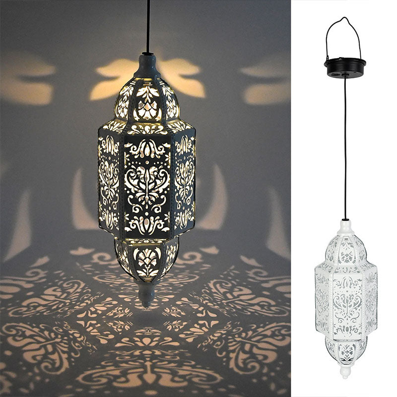Solar-Powered Cutout Ambient Projection Garden Light