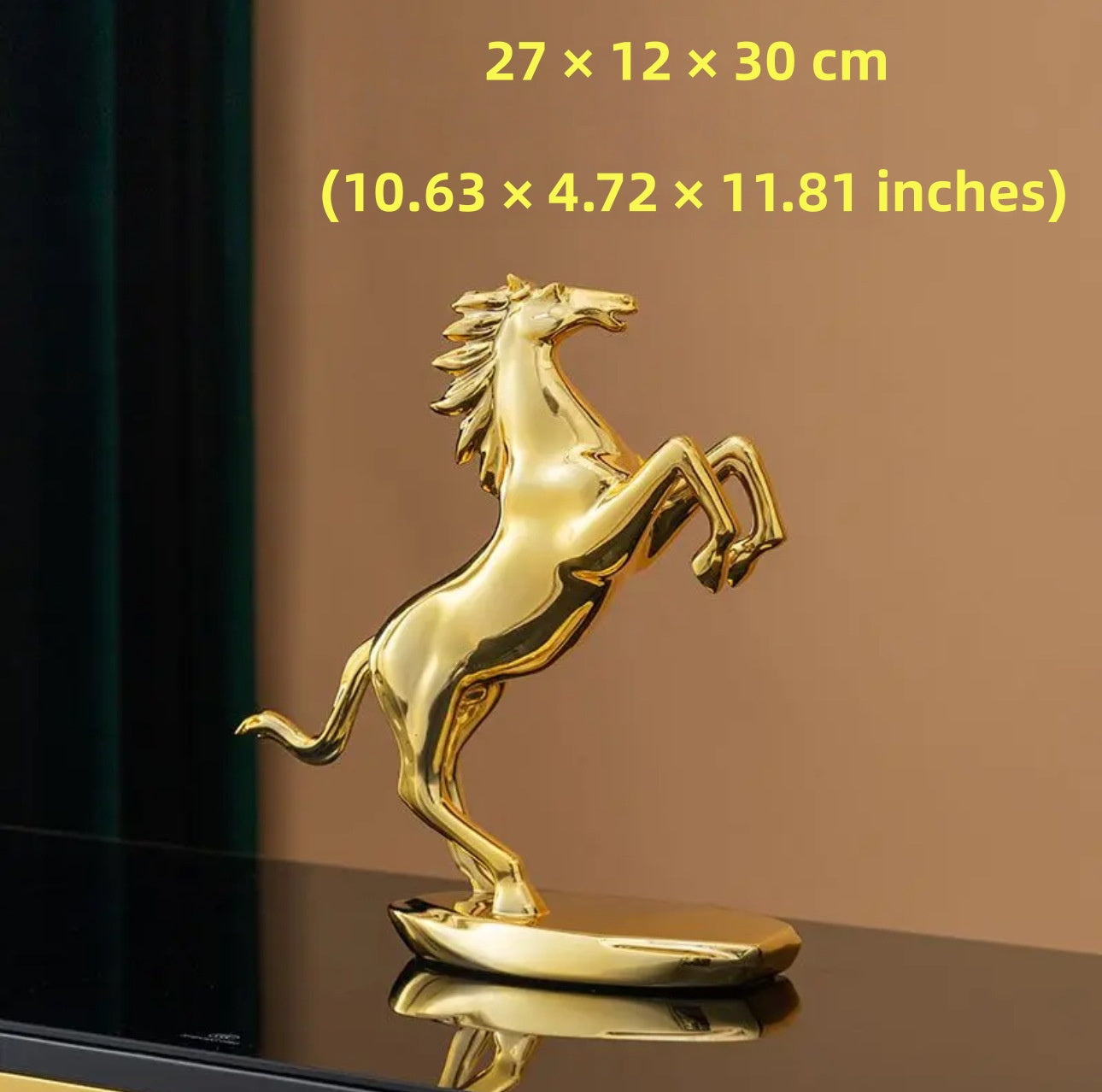 Equestrian Elegance - Copper Horse Sculpture