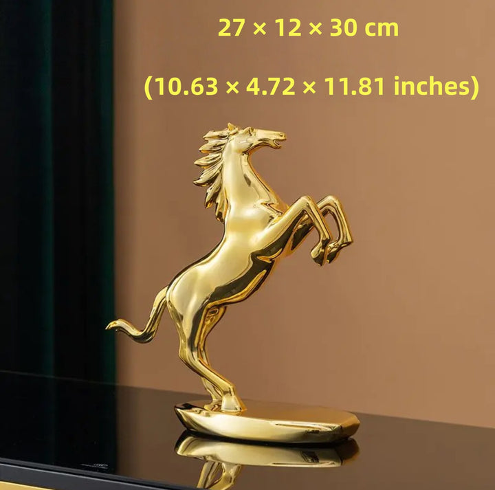 Equestrian Elegance - Copper Horse Sculpture