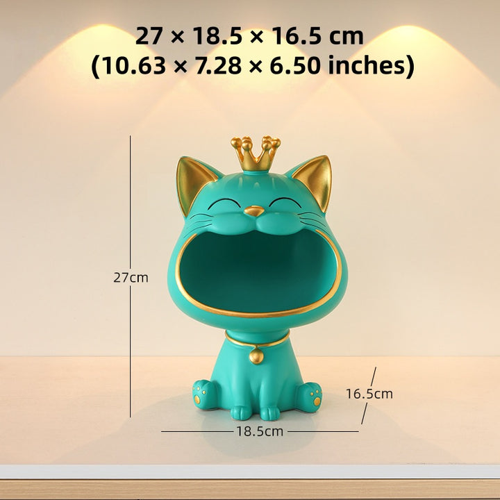 Big Mouth Cat Key Storage Decoration
