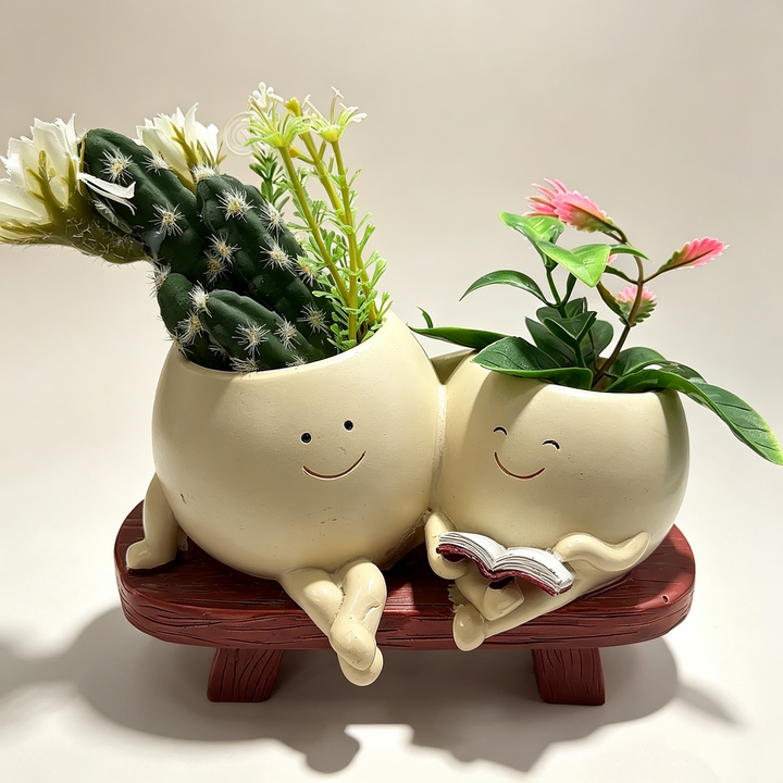 Fun resin succulent planter