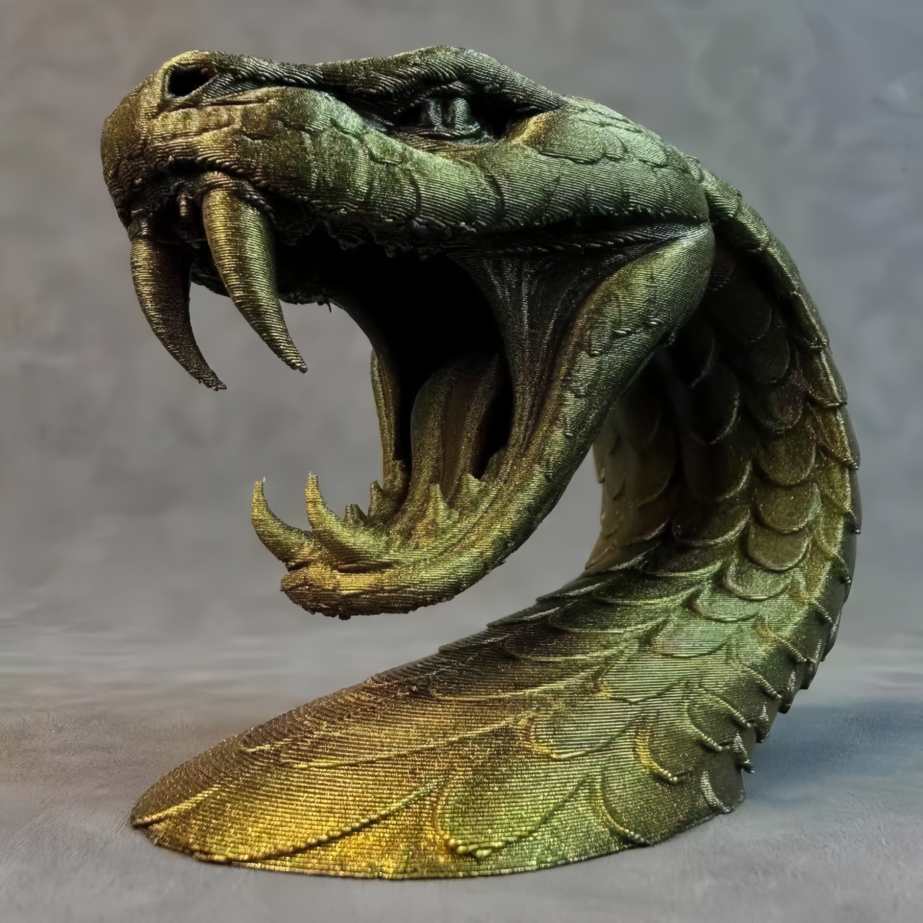 Serpent Head Sculpture