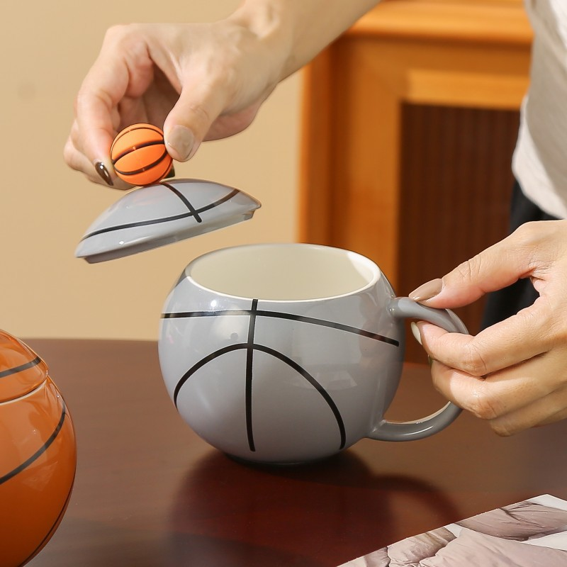 Basketball-Themed Mug — Sports Memorabilia
