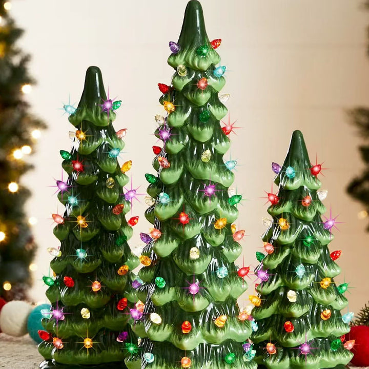 Light-up Christmas tree ornaments