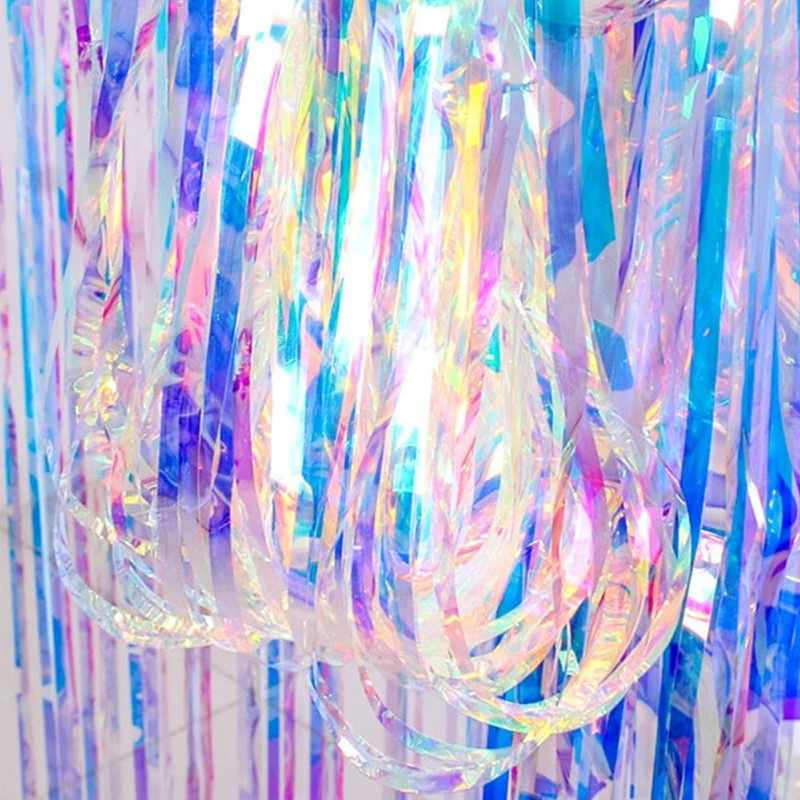Starlight Rainbow Tinsel Curtain (The Top Choice for Festive Parties)