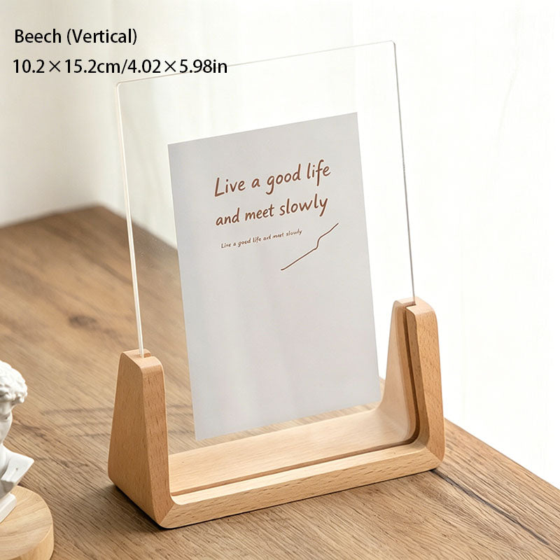Acrylic and Walnut Gift Photo Frame