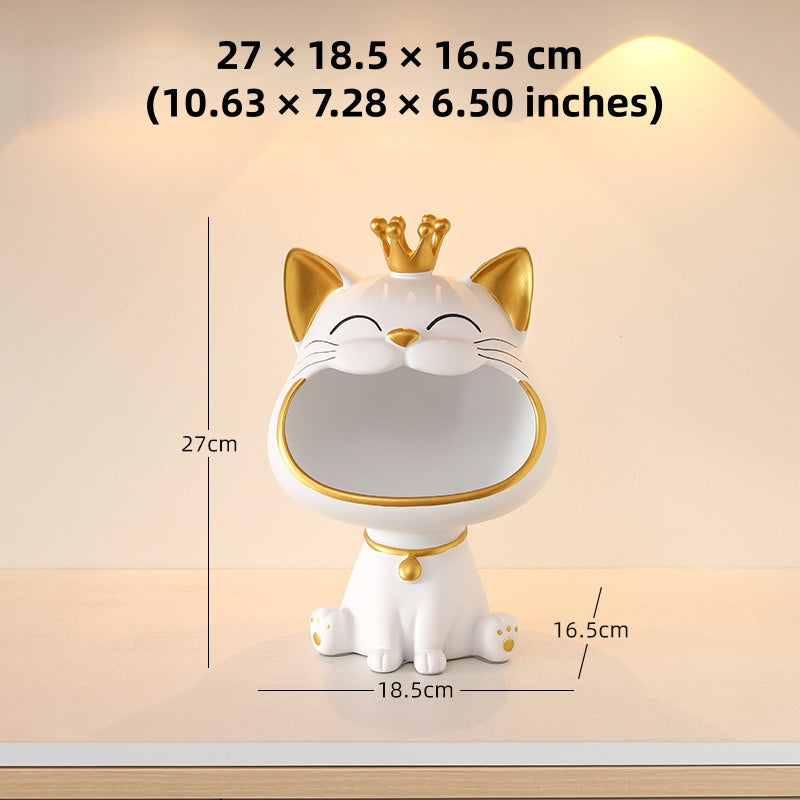 Big Mouth Cat Key Storage Decoration