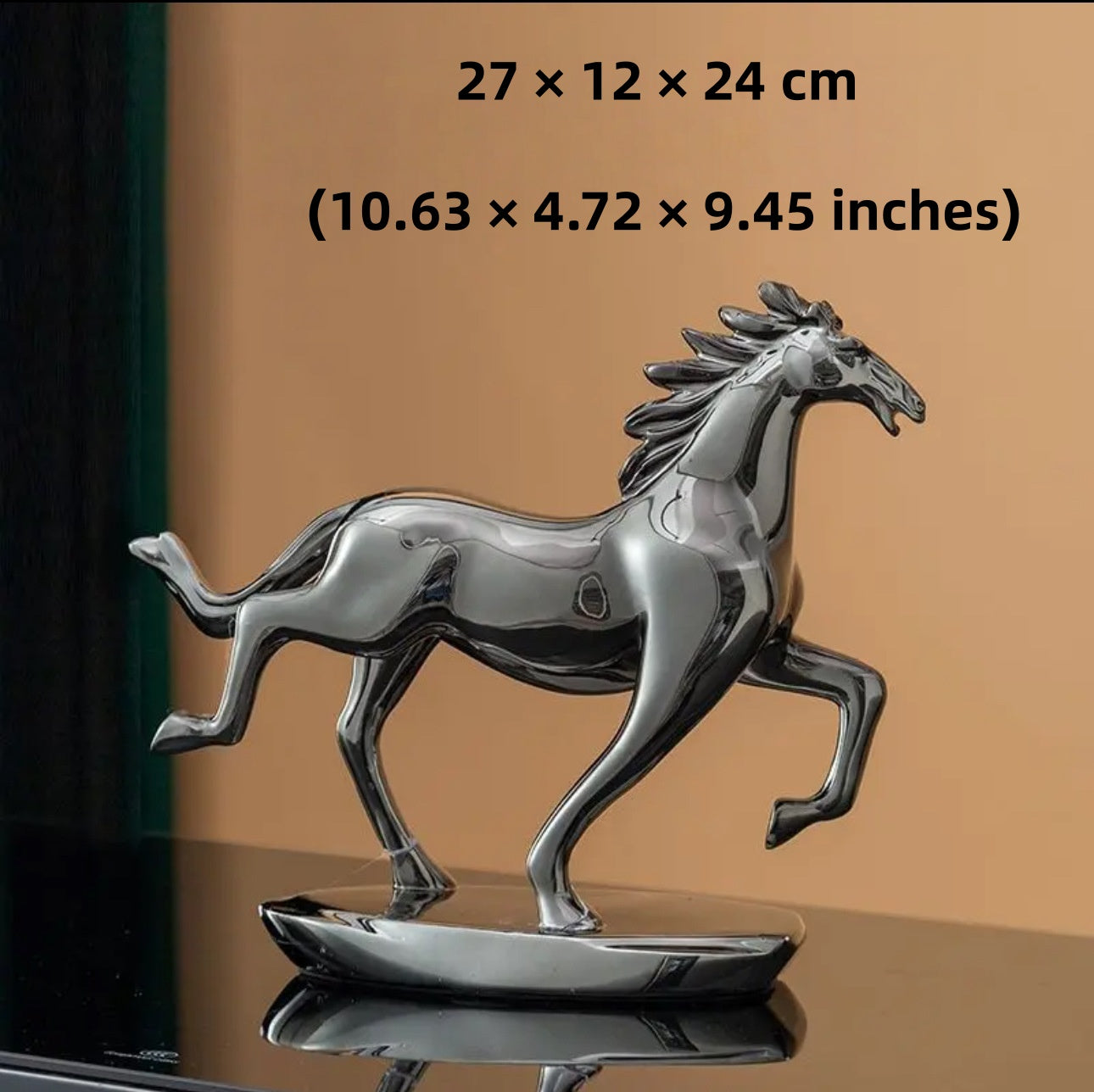 Equestrian Elegance - Copper Horse Sculpture